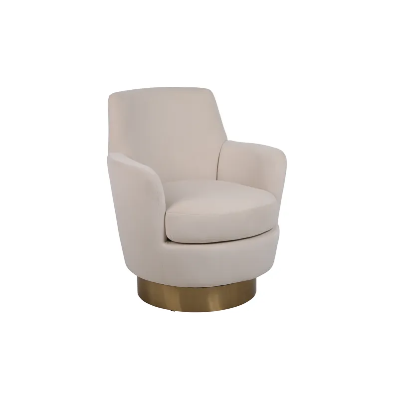 Velvet Swivel Barrel Chair, Swivel Accent Chairs Armchair For Living Room, Reading Chairs For Bedroo
