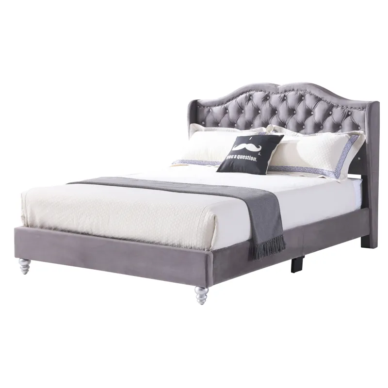 Joy - G1931-FB-UP Full Upholstered Bed - Gray