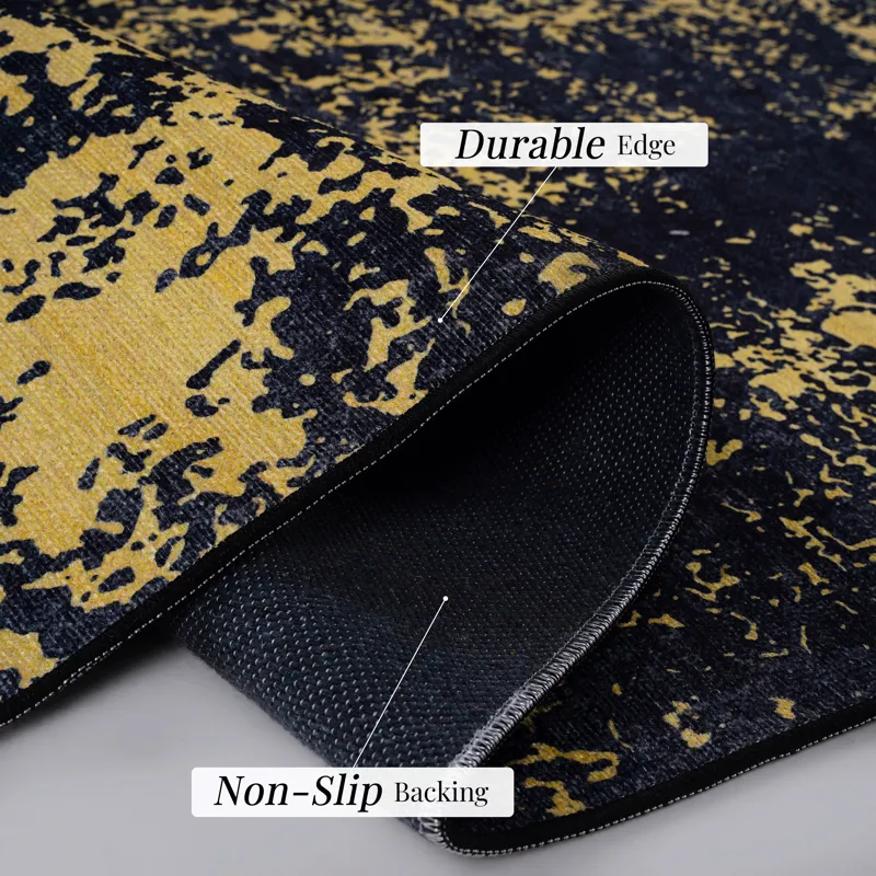 2\'6\'\' X 10\' Area Rugs, Washable Rug, Low-Pile, Non-Slip, Non-Shedding, Foldable, Kid & Pet Frien