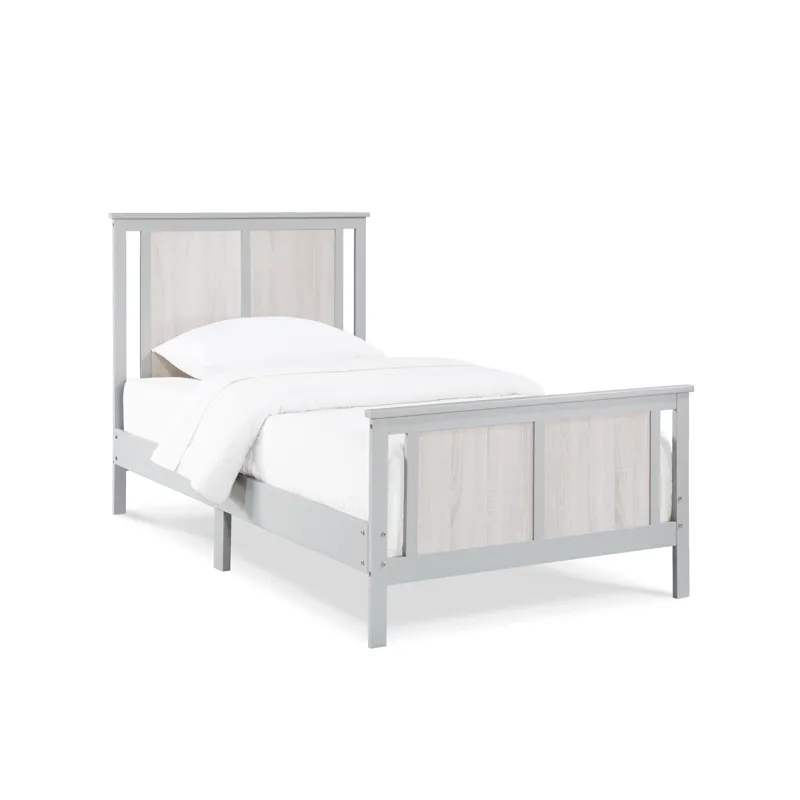 Connelly - Reversible Panel Twin Bed - Gray/Rockport Gray