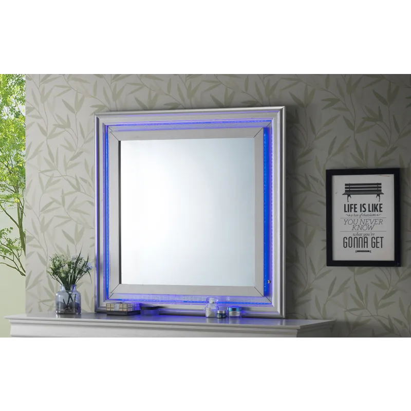 Lorana - Mirror 2 - Silver Champagne