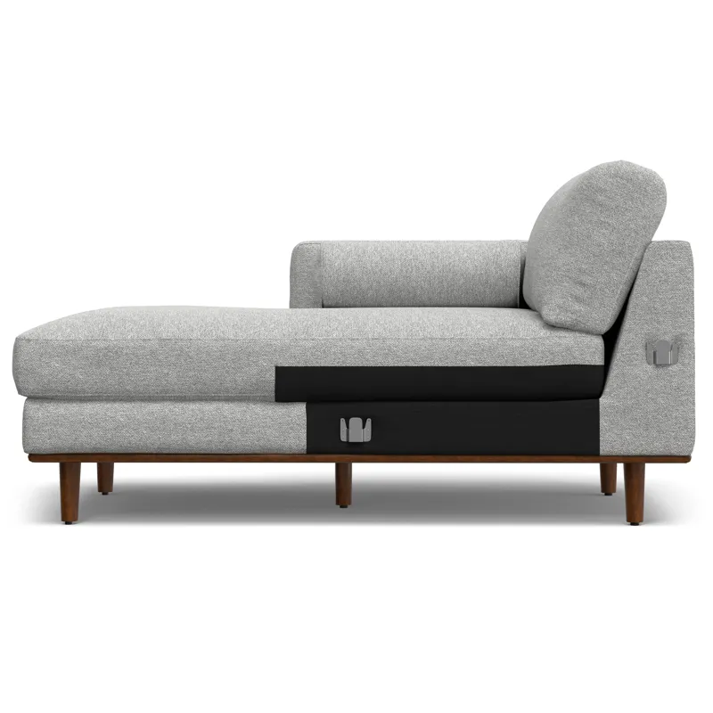 Morrison - Left Sectional Sofa - Mist Gray