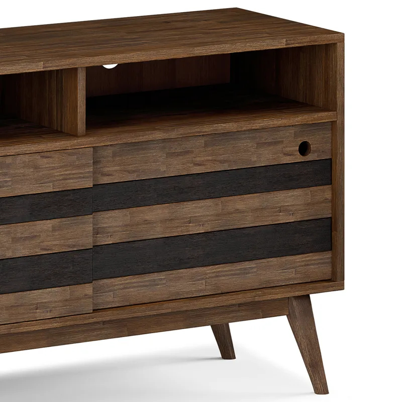 Clarkson - TV Stand - Rustic Natural Aged Brown
