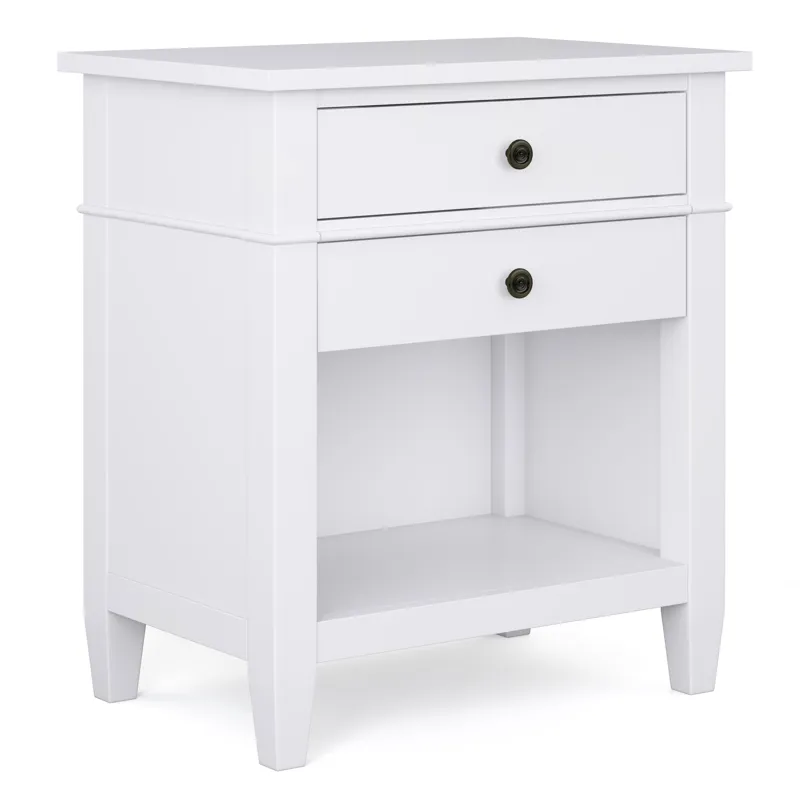 Carlton - Bedside Table - White