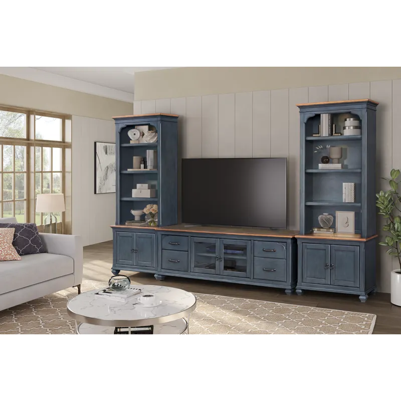 Americana - 84\" TV Stand - Corduroy Blue