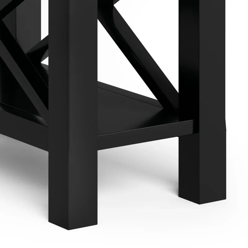Kitchener - Narrow Side Table - Black