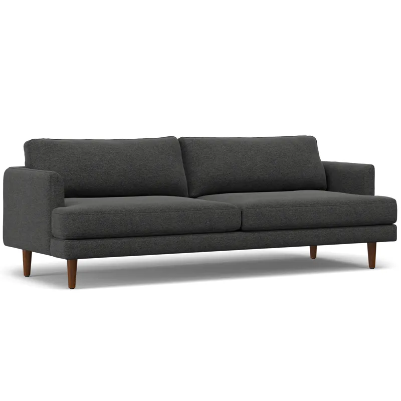 Livingston - 90\" Sofa - Charcoal Grey