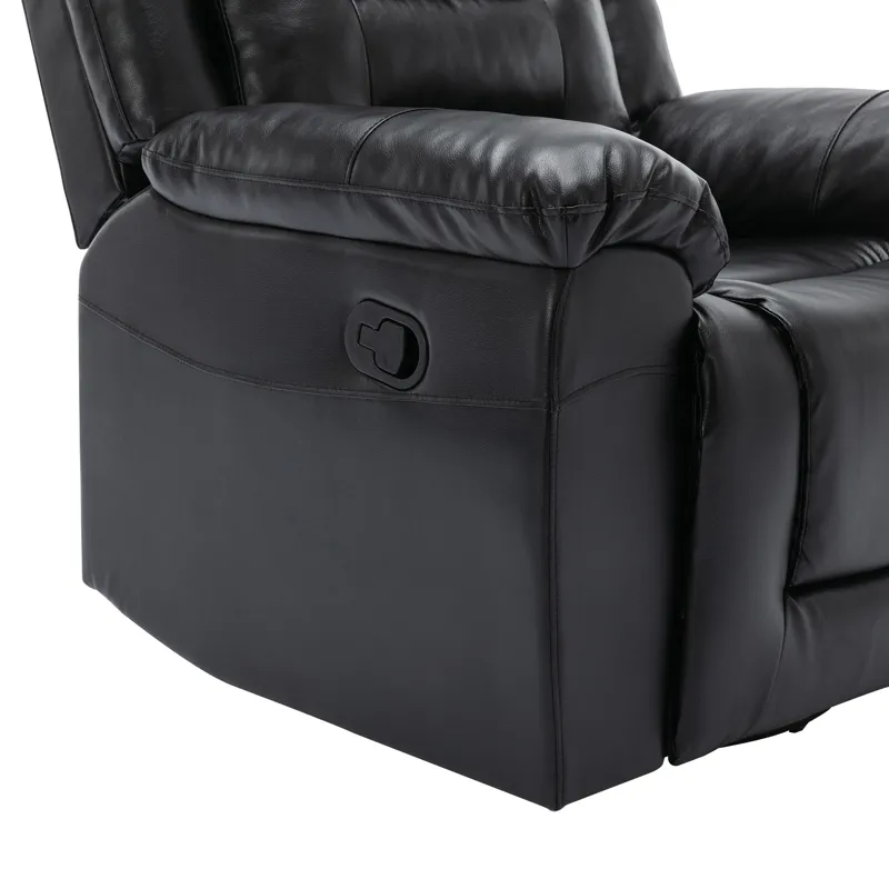 2 Seater Home Theater Recliner Manual Recliner Chair With A Storage Box And Two Cup Holders For Livi