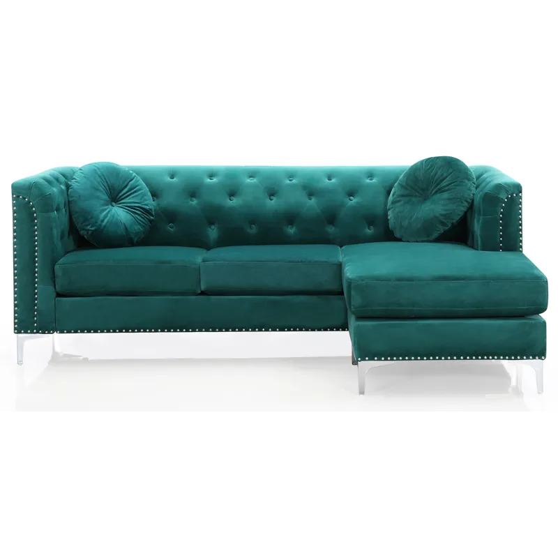 Pompano - G895B-SC Sofa Chaise (3 Boxes) - Green