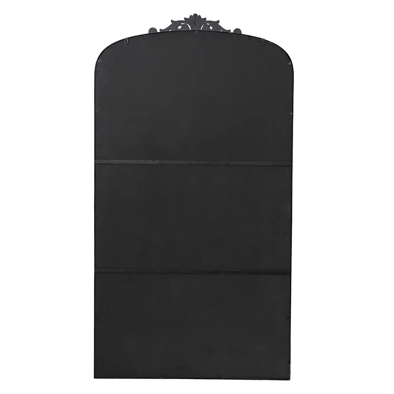 Full Length Mirror, Arched Mirror Hanging Or Leaning Against Wall, Large Mirror For Living Room - Bl