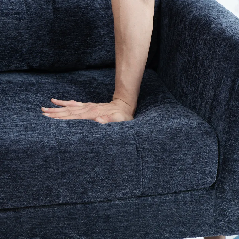 Modern Accent Chair, Chenille Arm Chairs For Living Room, Upholstered Mordern Armchair, Comfy Soft P