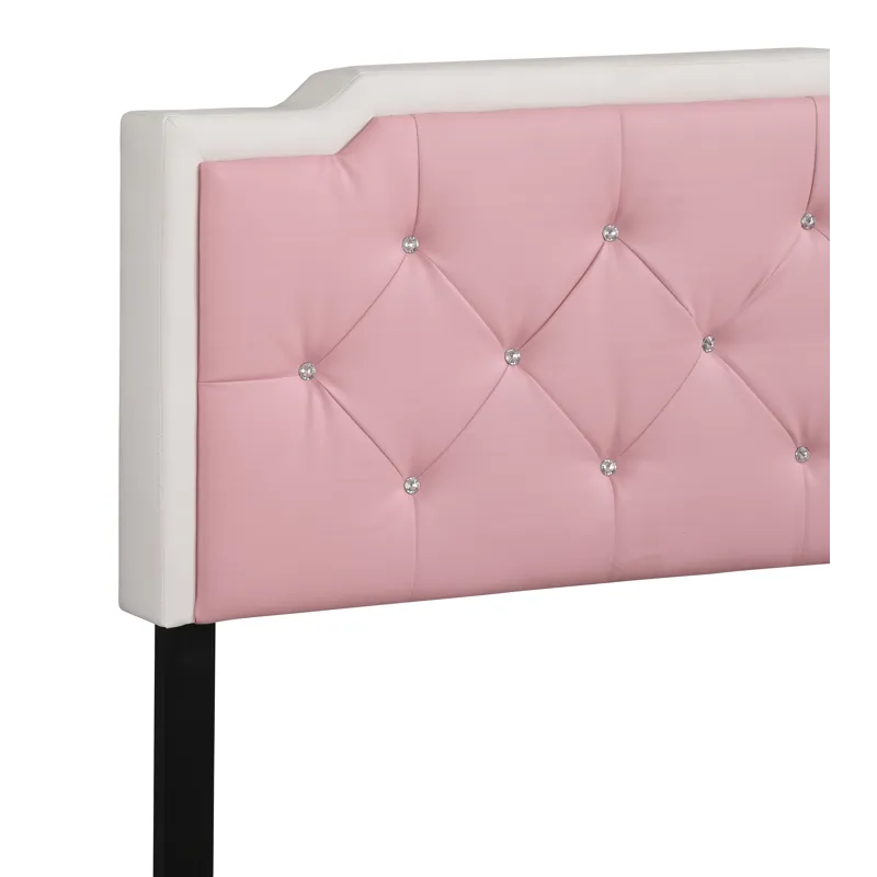 Deb - G1122-Tb-Up Twin Bed - White And Pink