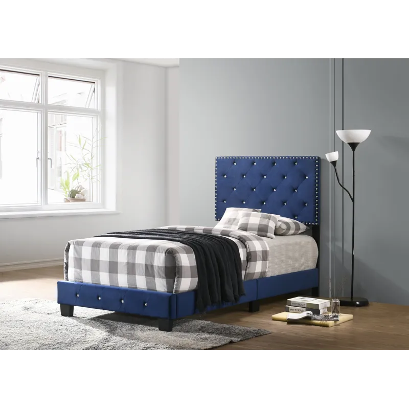 Suffolk - G1405-TB-UP Twin Bed - Navy Blue