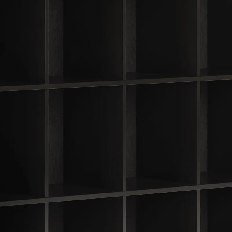 Amherst - 12 Cube Storage Bookcase - Hickory Brown