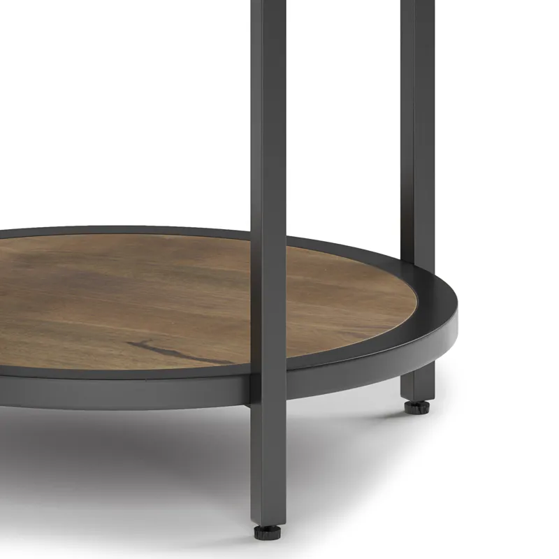 Jenna - Round Side Table - Warm Grey