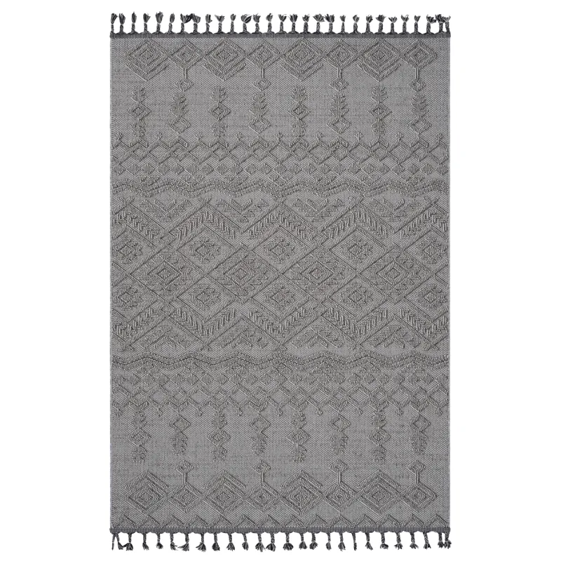 Guros - 6\' x 9\' Traditional Indoor / Outdoor Area Rug - White