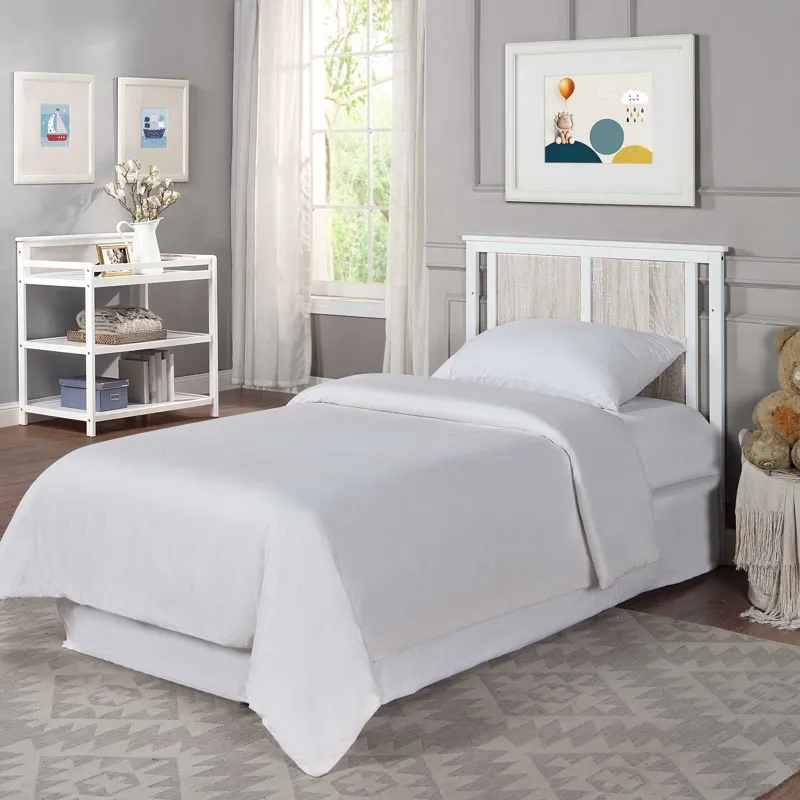 Connelly - Mini Crib With Mattress Pad - White / Rockport Gray