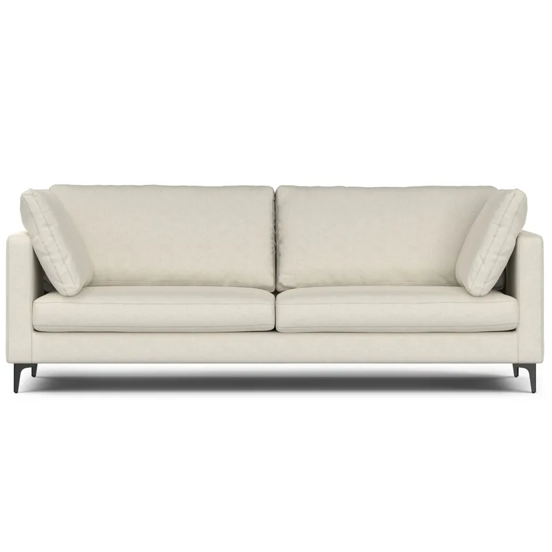 Ava - 90\" Mid Century Sofa - Cream