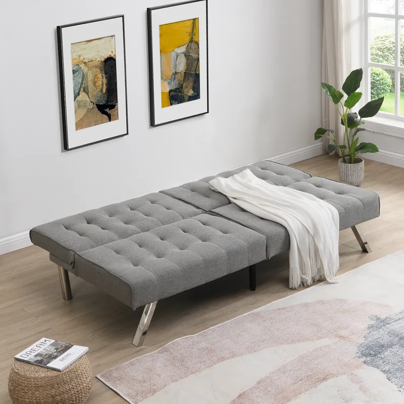 Futon Sofa Bed - Gray