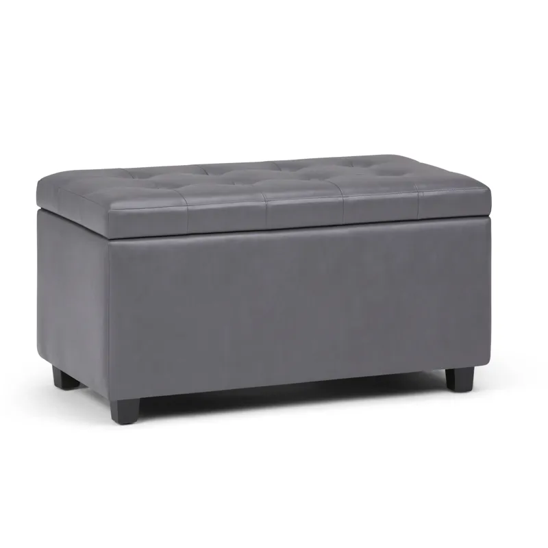 Cosmopolitan - Storage Ottoman - Stone Grey