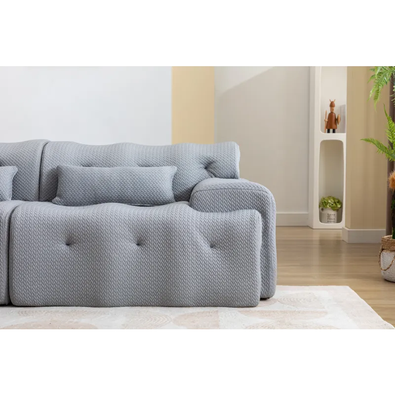 Large Size 2 Seater Sofa, Pure Foam Comfy Sofa Couch, Modern Lounge Sofa For Living Room, Apartment 