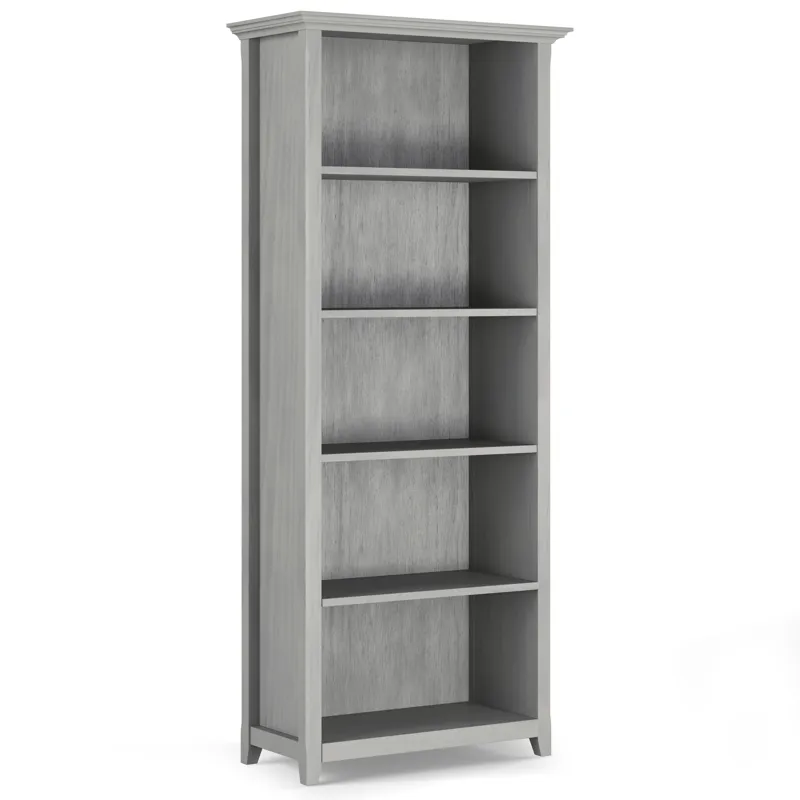 Amherst - 5 Shelf Bookcase - Fog Grey