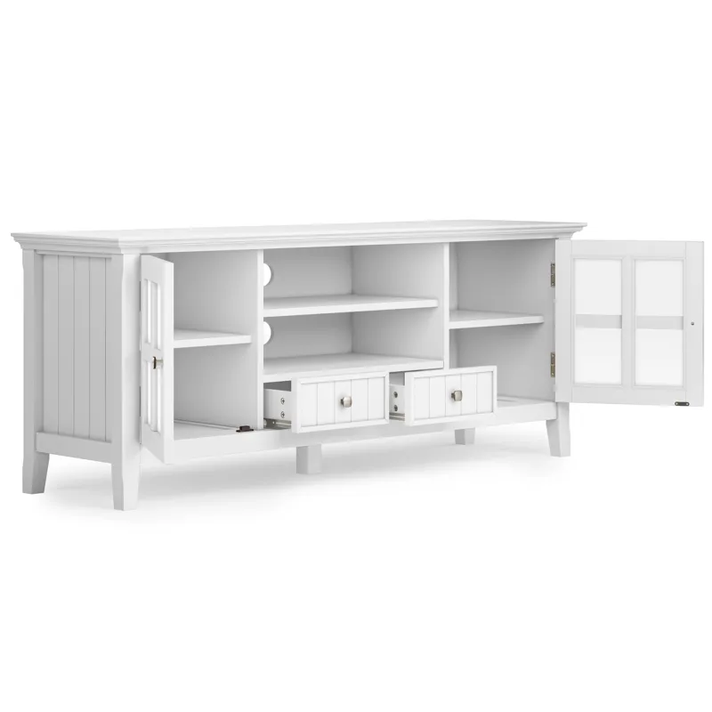 Acadian - 60" TV Media Stand - White