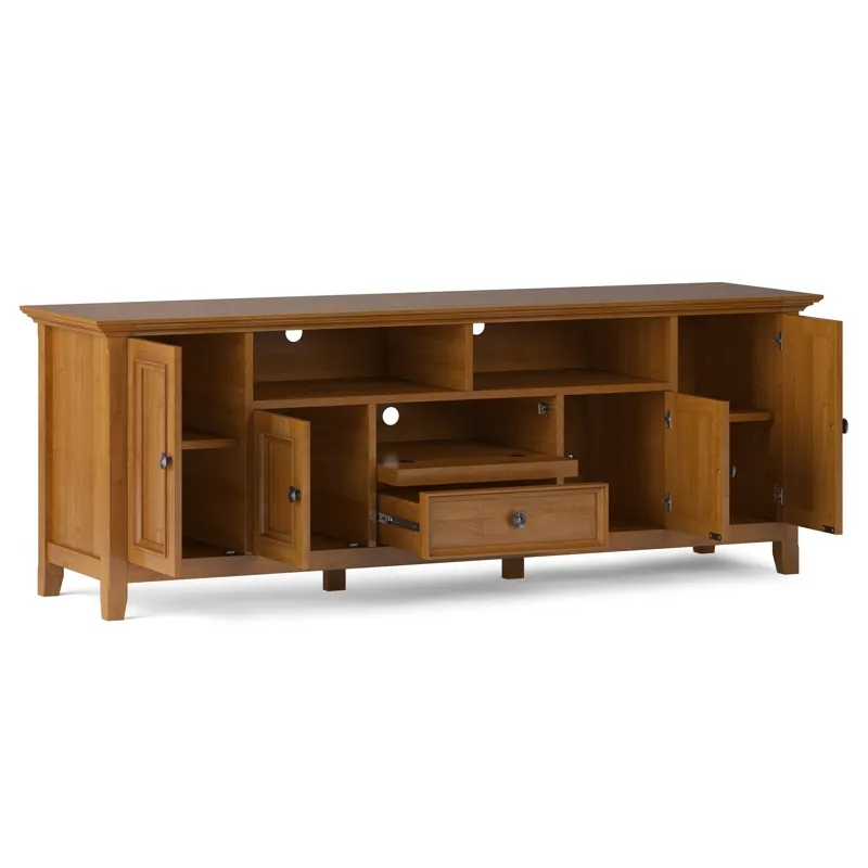 Amherst - 72" Wide TV Media Stand - Light Golden Brown