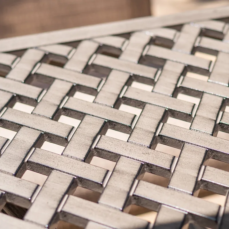 46X86\" Cast Aluminum Rectangle Table - Gray