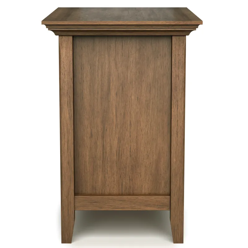 Amherst - Bedside Table - Rustic Natural Aged Brown