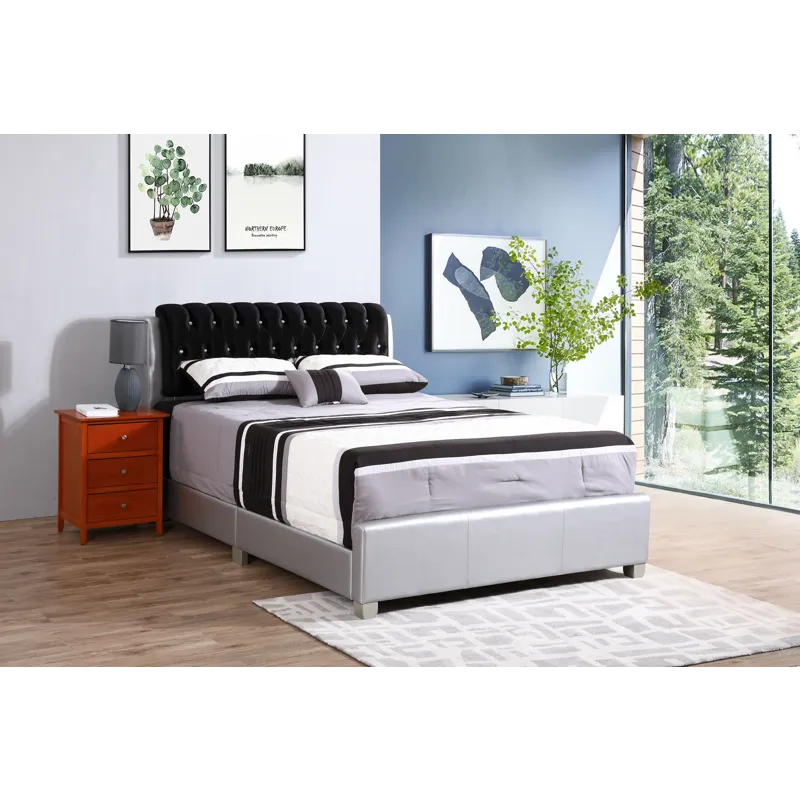 Marilla - G1503C-KB-UP King Bed - Silver