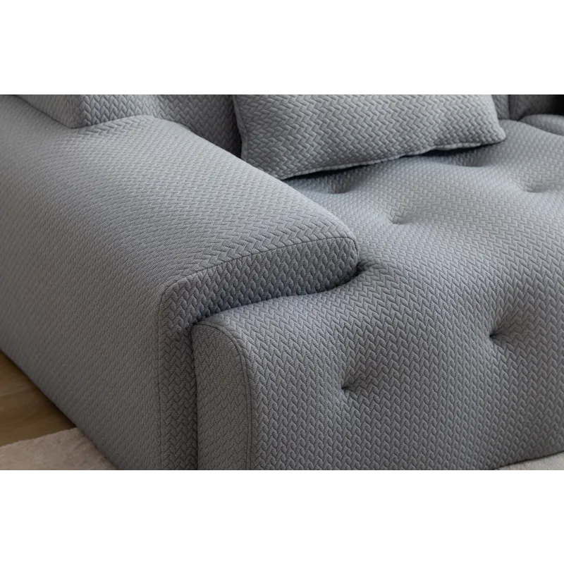 Large Size 2 Seater Sofa, Pure Foam Comfy Sofa Couch, Modern Lounge Sofa For Living Room, Apartment 