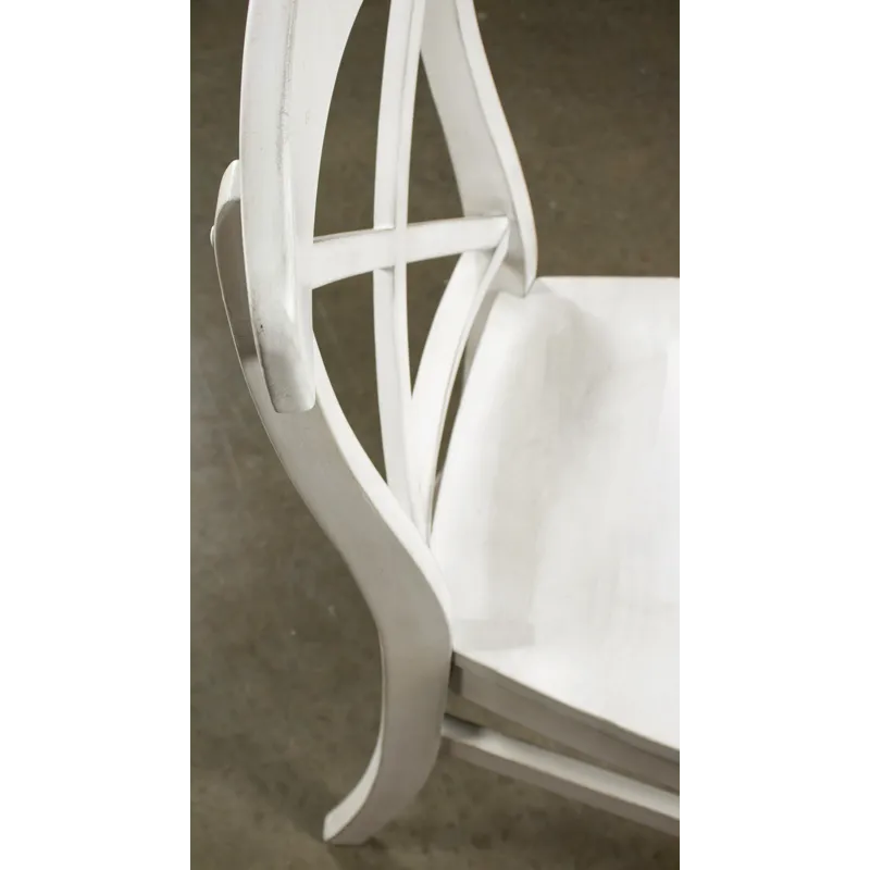 Harola - Cross-Back Dining Side Chairs In (Set of 2) - Smoky White