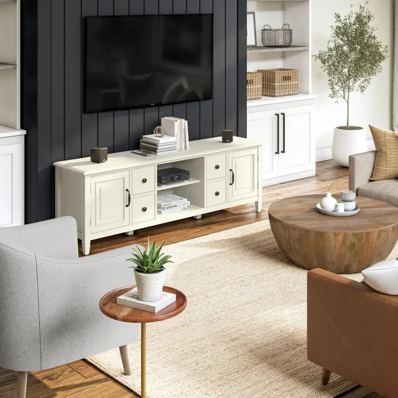 Connaught - 72\" Wide TV Stand - Antique White