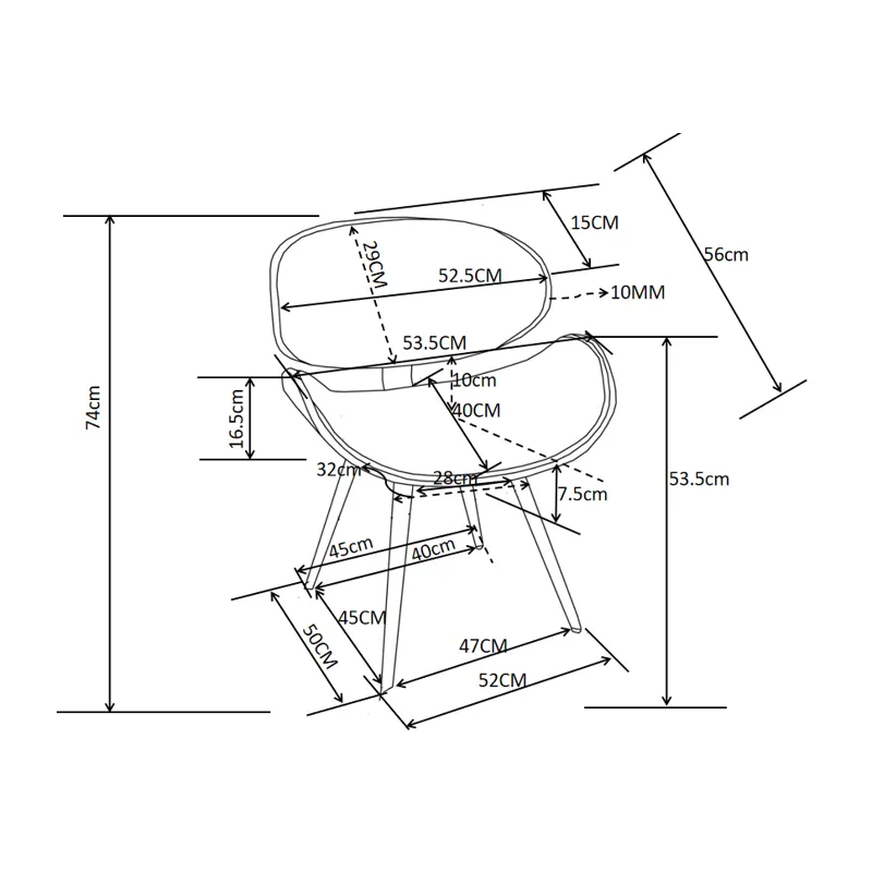 Marana - Dining Chair - Slate Grey