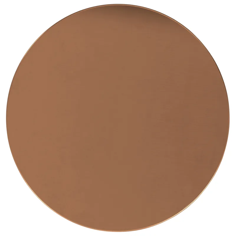 Curtis - Metal Cylinder Accent Table - Ombre Black / Copper