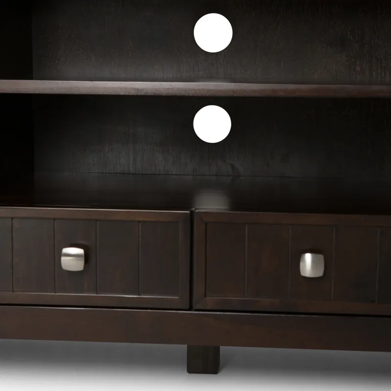 Acadian - 60\" TV Media Stand - Brunette Brown