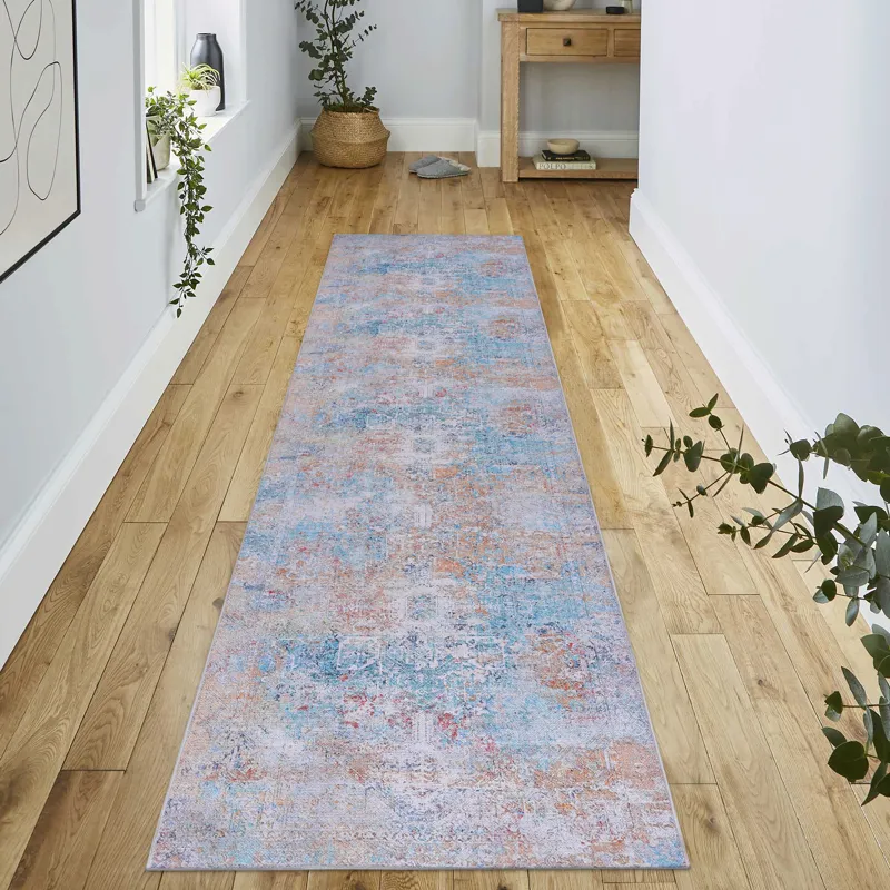 2\'6\'\' X 10\' Area Rug, Washable Rug, Low-Pile, Non-Slip, Non-Shedding, Foldable, Kid & Pet Friend