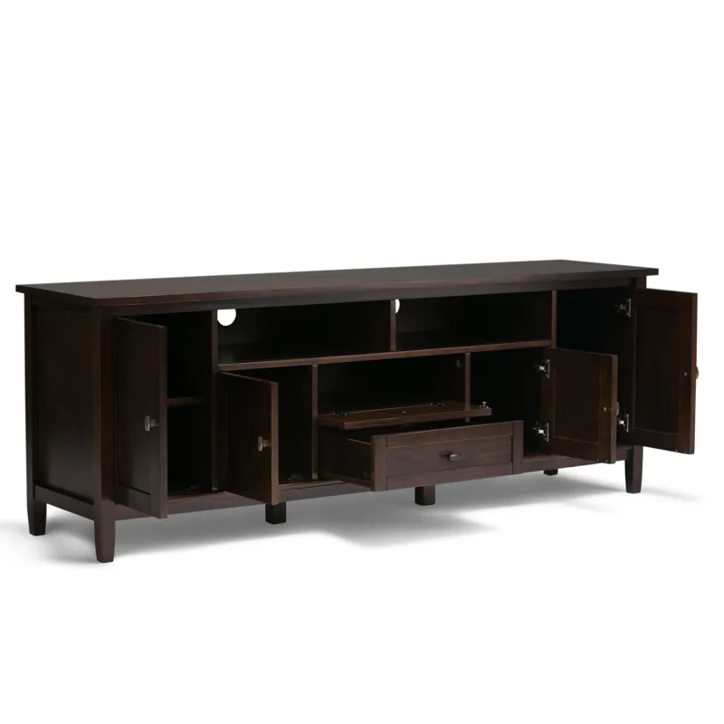 Warm Shaker - 72\" TV Media Stand - Tobacco Brown