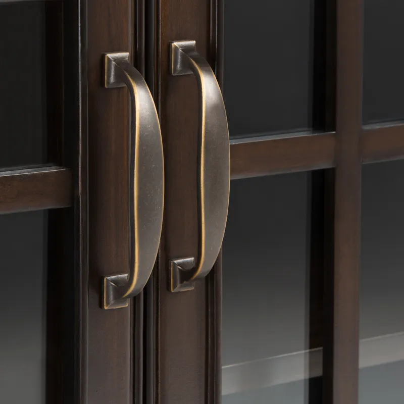 Connaught - Low Storage Cabinet - Dark Chestnut Brown