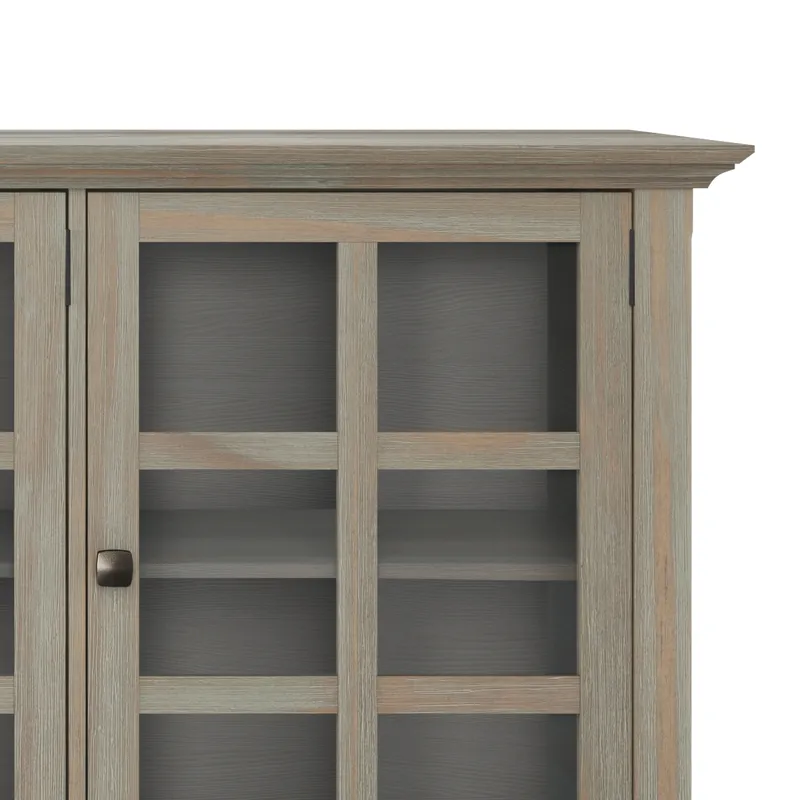 Acadian - Wide Storage Cabinet - Distressed Grey