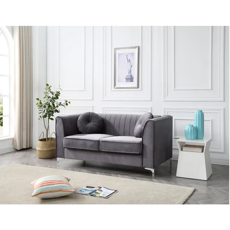 Delray - G790A-L Loveseat (2 Boxes) - Gray