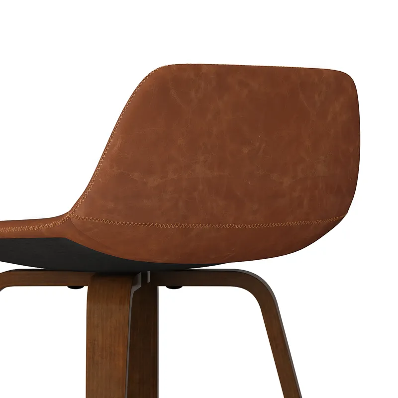 Randolph - Bentwood Counter Height Stool (Set of 2) - Deep Tan