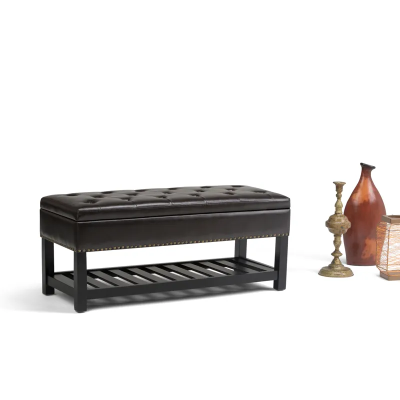 Lomond - Storage Ottoman Bench - Tanners Brown