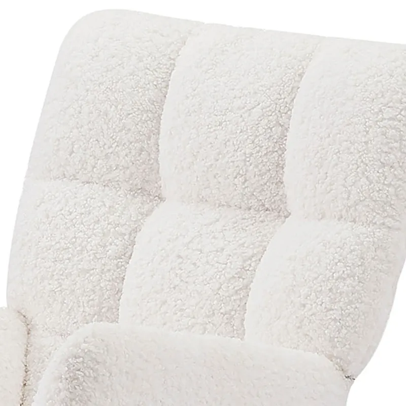 Comfy Upholstered Lounge Chair Rocking Chair With High Backrest, For Nursing Baby, Reading, Napping 