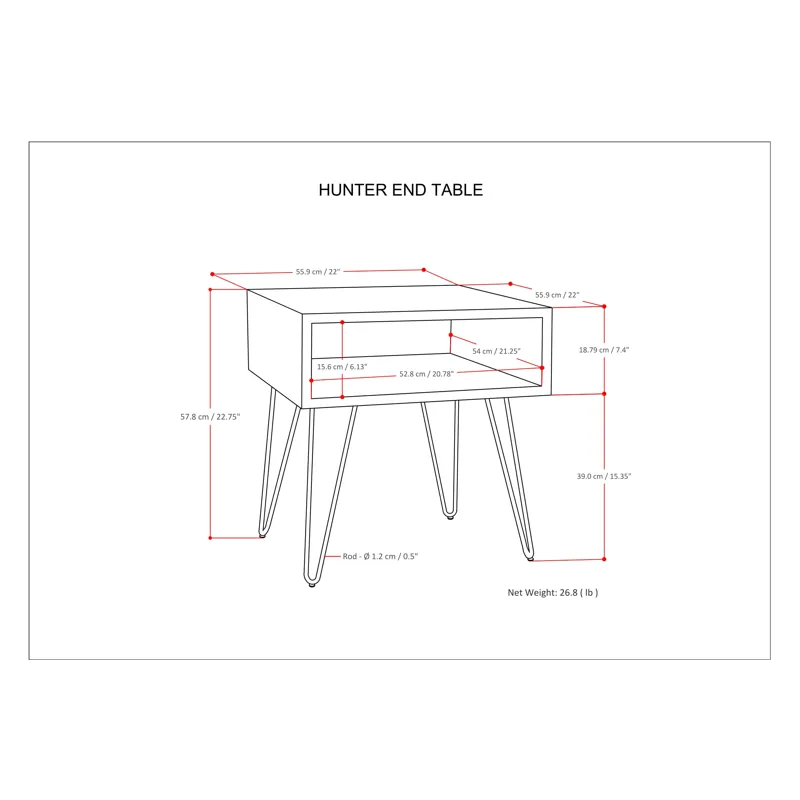 Hunter - End Table - Natural