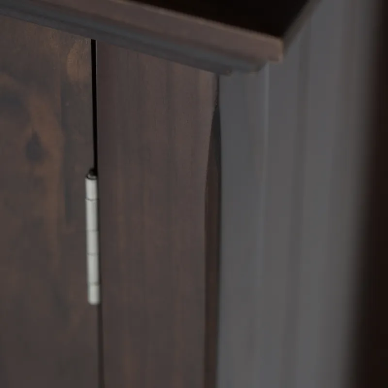 Acadian - Wide Storage Cabinet - Brunette Brown