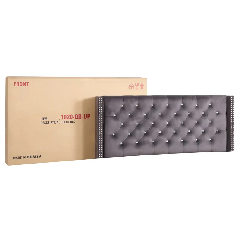 Julie - G1920-FB-UP Full Upholstered Bed - Gray