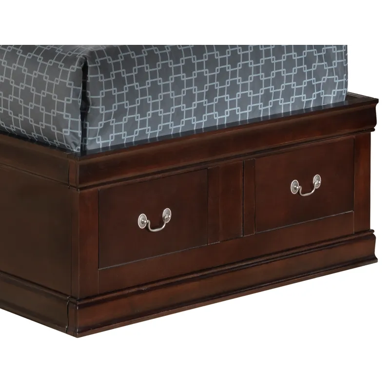 Louis Phillipe - G3125B-TSB Twin Storage Bed - Cappuccino