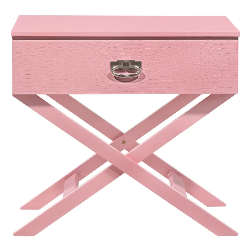 Xavier - G0074-N Nightstand - Pink